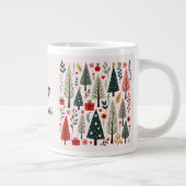 grillig kerstboombos extra grote beker (Rechts)