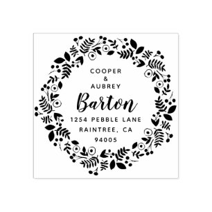 grillig krans retouradres 	rubberstempel