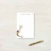 grillig lama zeemeermin dier post-it® notes (Op bureau)