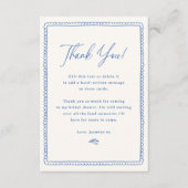 Grillig met de hand getekend retro kader Bruidsdou Bedankkaart (Voorkant)