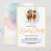 grillig modern design Horse Derby Kaart (Voorkant / Achterkant)