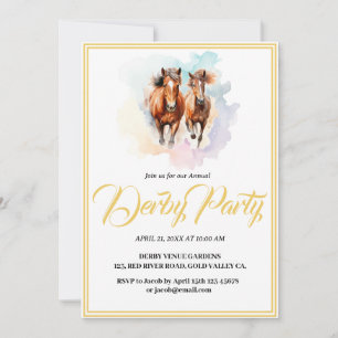 grillig modern design Horse Derby Kaart