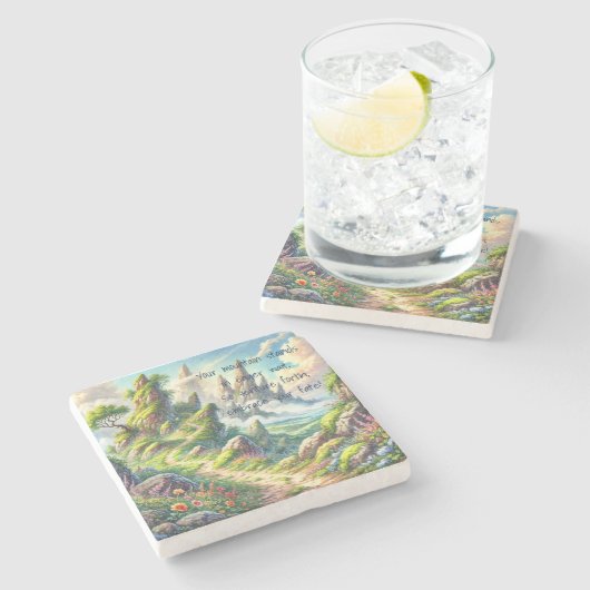 grillig pad & prijsopgave stenen onderzetter (Zijkant)