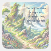 grillig pad & prijsopgave vierkante sticker (Voorkant)