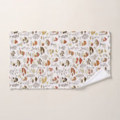 grillig paddenstoelenpatroon in het bos bad handdoek (Handdoek)