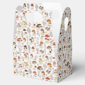 grillig paddenstoelenpatroon in het bos bedankdoosjes (Geopend)