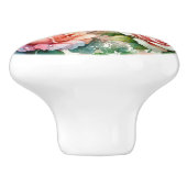 grillig Roos Keramische Knop (Zijkant)