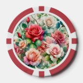 grillig Roos Poker Chips (Voorkant)