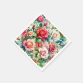 grillig Roos Servet (Hoek)