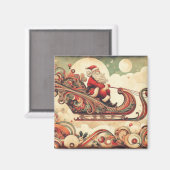 /grillig/santa/kerst magneet (Voorkant / Achterkant)