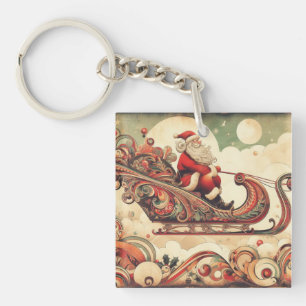 /grillig/santa/kerst sleutelhanger