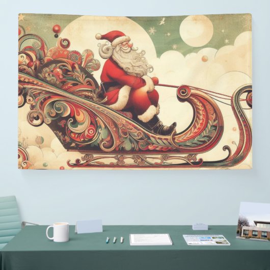 /grillig/santa/kerst spandoek (Beurs)