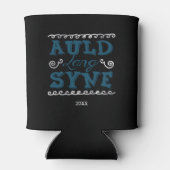 grillig, zilver, oudejaarsavond blikjeskoeler (Achterkant)