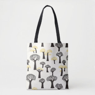 Grillige Baobab Boom Patroon Draagtas