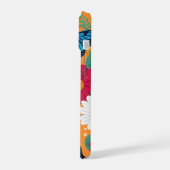 Grillige bloemen en vlinders iPhone 15 hoesje (Linkerkant)