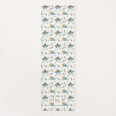 Grillige Bloemenvlinders | Monogram Yogamat (Voorkant)