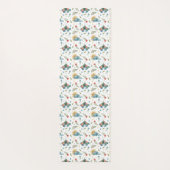 Grillige Bloemenvlinders | Monogram Yogamat (Achterkant)