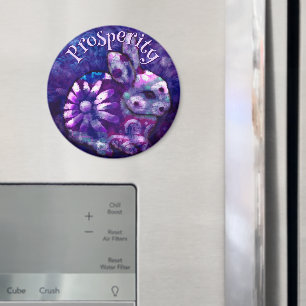 Grillige bloemkonijn konijn gepersonaliseerd magneet