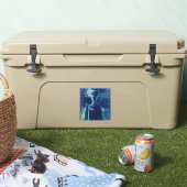 grillige Blue Bubba Kat Fotografie Sticker (Koeler)