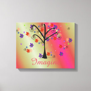 Grillige Boom Canvas Afdruk