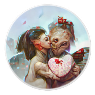 grillige buitenaardse Romance Keramische Knop