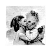 grillige buitenaardse Romance Rubberstempel (Afrduk)