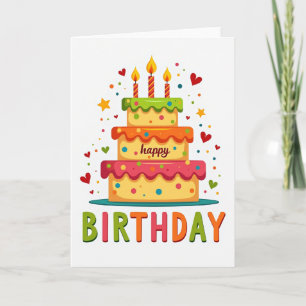 Grillige cake art kaart