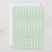 grillige carrousel salie groen Baby shower Kaart (Achterkant)