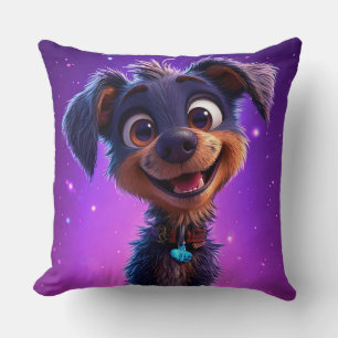 Grillige Cartoon Hond Moderne Mooie Huisdier Decor Kussen