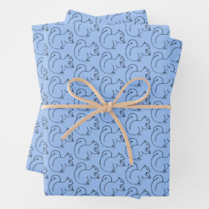 Grillige Charme Maagdenpalm Eekhoorn Cadeaupapier