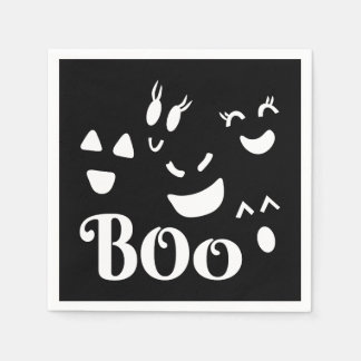 Grillige Cute Geest Gezicht Boo Halloween Thema BL Servet