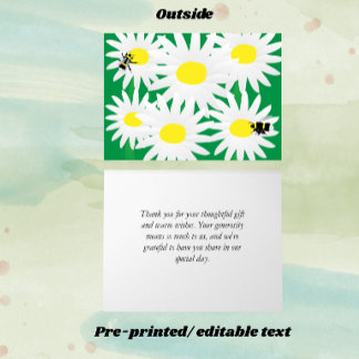Grillige Daisy Persoonlijke Notitiekaart