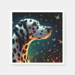 grillige dalmatiehond servet