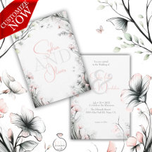 Grillige Delicate Blush Bloemige Tak 