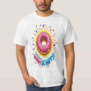 Grillige Donut Pop Art Explosie T-shirt