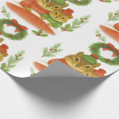 Grillige Eekhoorn en Pijnboom Cadeaupapier (Hoek)