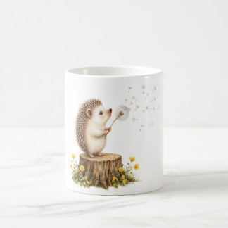 Grillige Egel Blaast een Paardenbloem Koffiemok