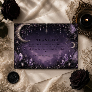 Grillige Fee Gotische Bruiloft Bedankkaart