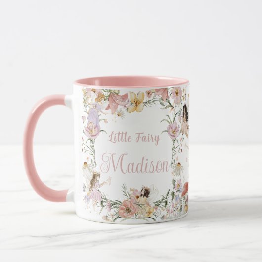 grillige feeën verjaardag bloem tuin weide mok (Links)