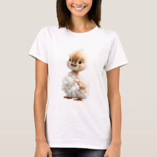 Grillige Fluffy Katoenen Eendje Vrouwen T-shirt