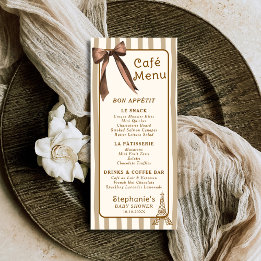 Grillige Franse Koffiebar Thema Parijs Café Menu