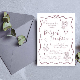 grillige geloften handgetekende doedel Vrijgez Kaart