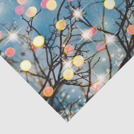 Grillige Glowende Kerstboom Tissuepapier (Detail)