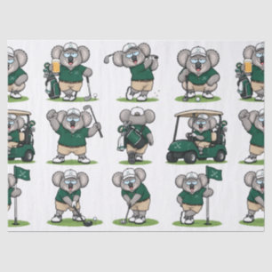 grillige golfkoala's tissuepapier