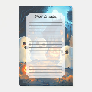 Grillige Griezelige Nacht Schattige Halloween Gees Post-it® Notes