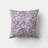 grillige grote bloem lavendel kussen (Achterkant)