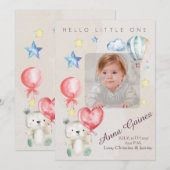 Grillige Hallo Kleine Aankondiging (Voorkant / Achterkant)