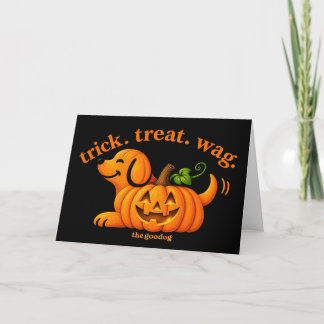 Grillige Halloween Jack-O-Lantern-hondliefhebber Kaart