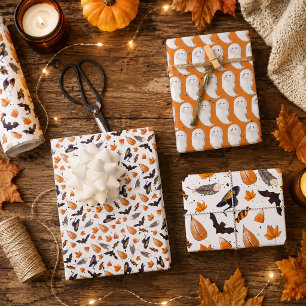 Grillige Halloween-patroon Inpakpapier Vel