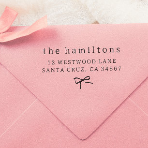 grillige hand getrokken boog minimalistisch retour 	rubberstempel